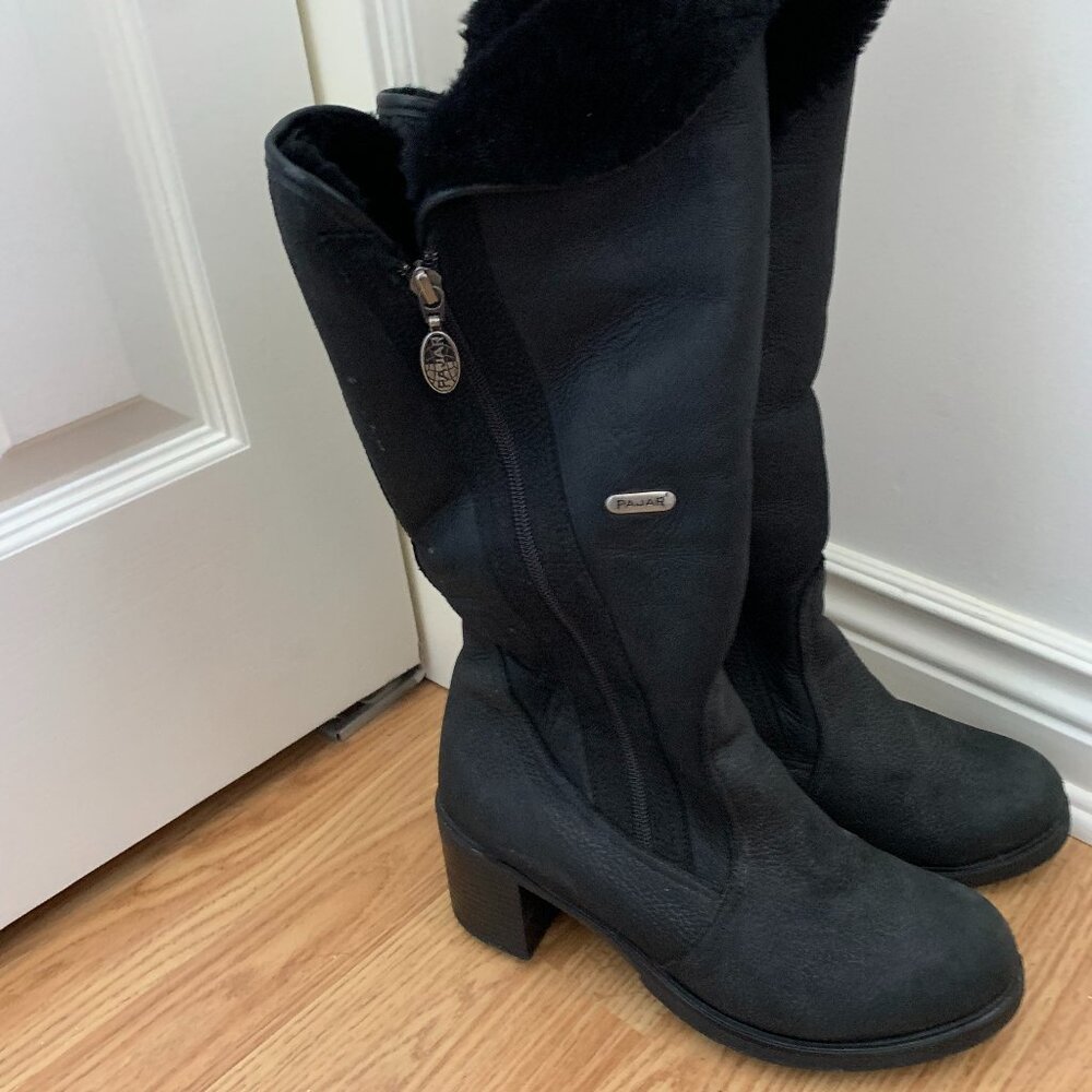 Knee-high Shearling-Lined Pajar Winter Boots
